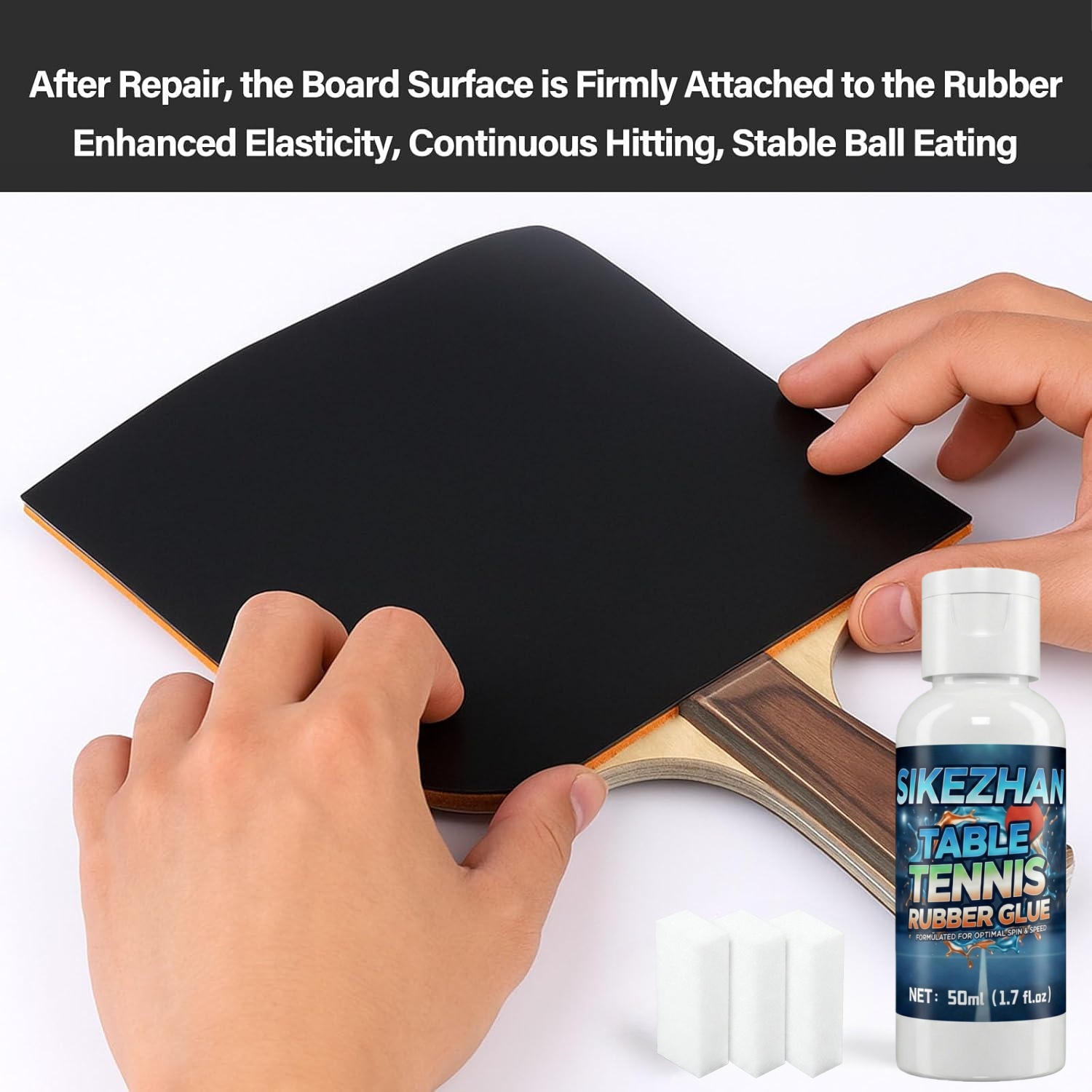 غراء مطاطي لتنس الطاولة 50 مل  - مراجعة Rubber Booster Speed وسعره